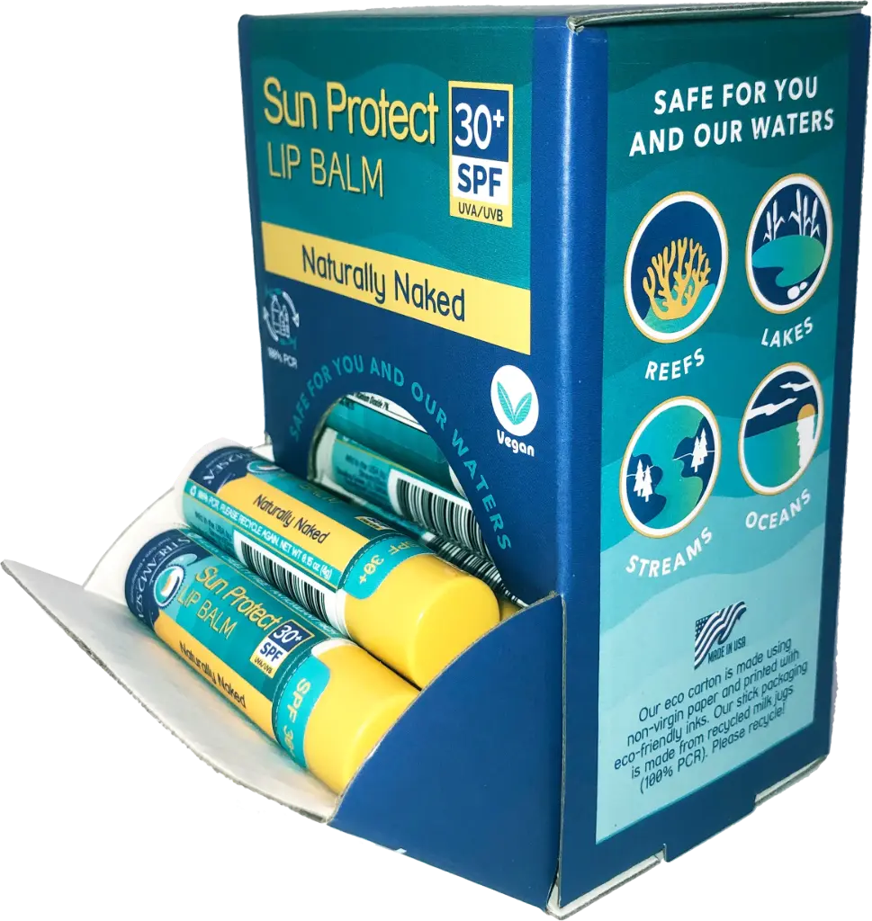 Sun Protect Lip Balm Display, Naked 21 pcs