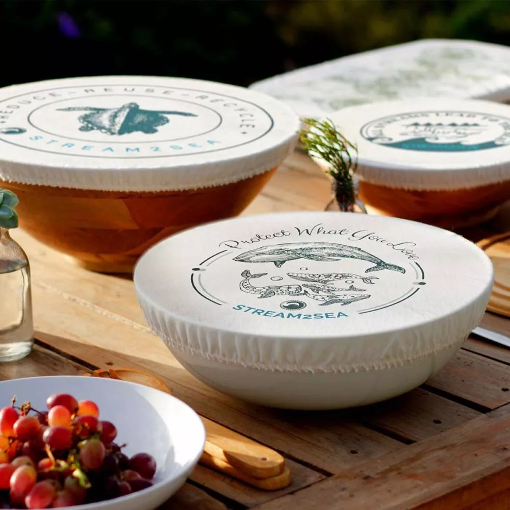 FG: Organic Cotton Bowl Covers, set of 3 (6, 8 and 10 inch)